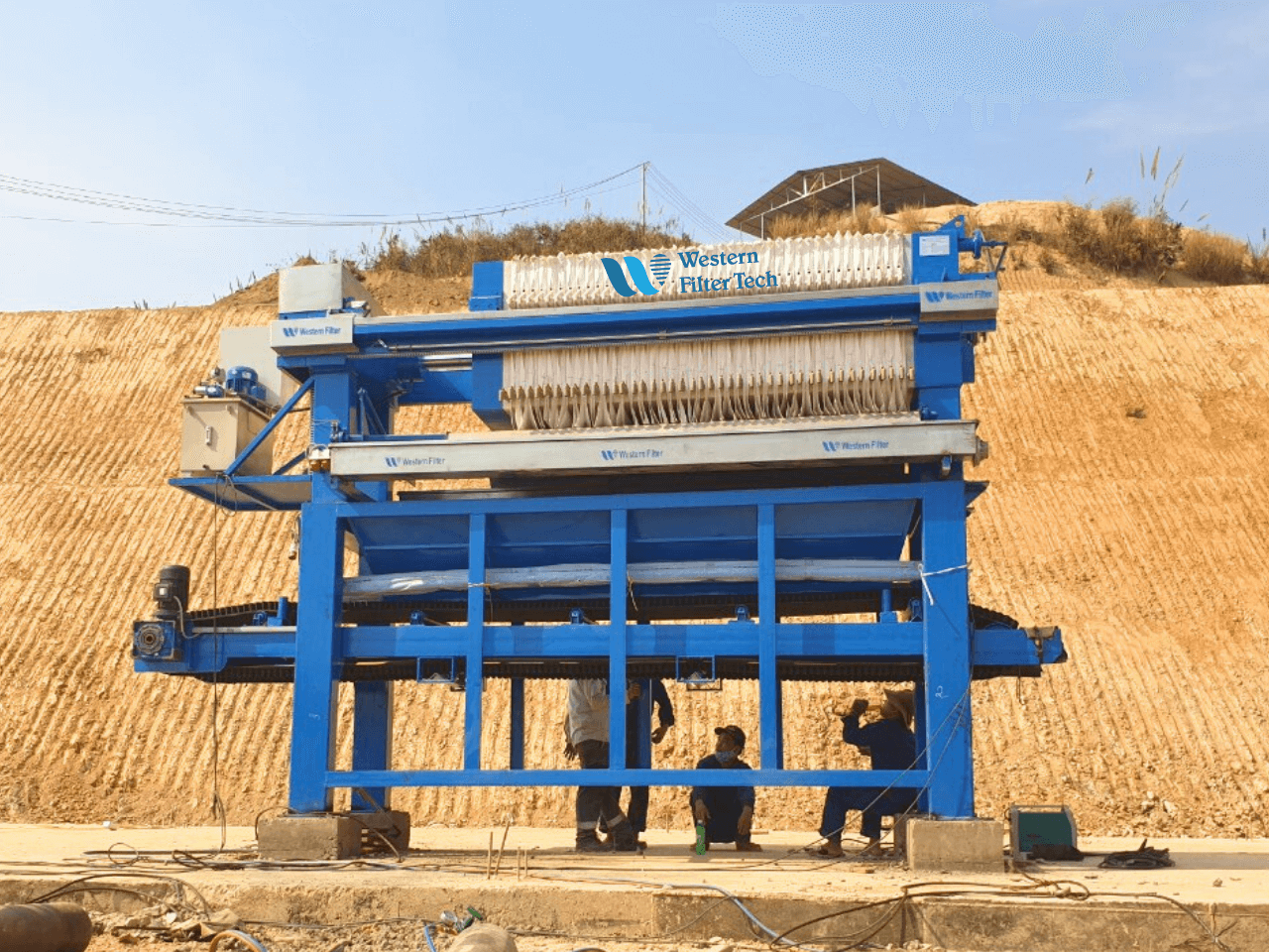 Máy ép bùn khung bản cho ngành khai thác khoáng sản tại Lào - Western Filter